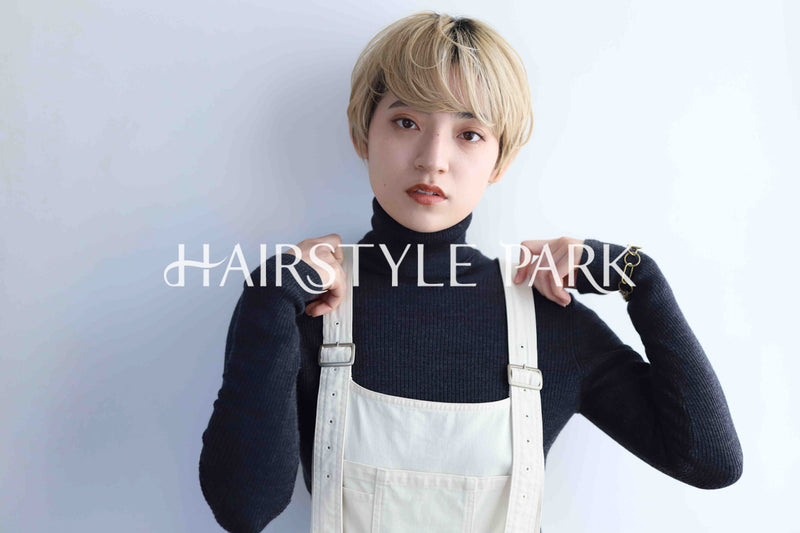 ヘアスタイル写真PhotoNo:347-2 (9) [ショート,レディース,カジュアル,カット,カラー,ダブルカラー,縦型 ]