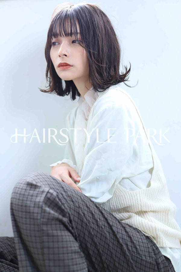 ヘアスタイル写真PhotoNo:348-1 (7) [ミディアム,レディース,ナチュラル,カラー,縦型 ]