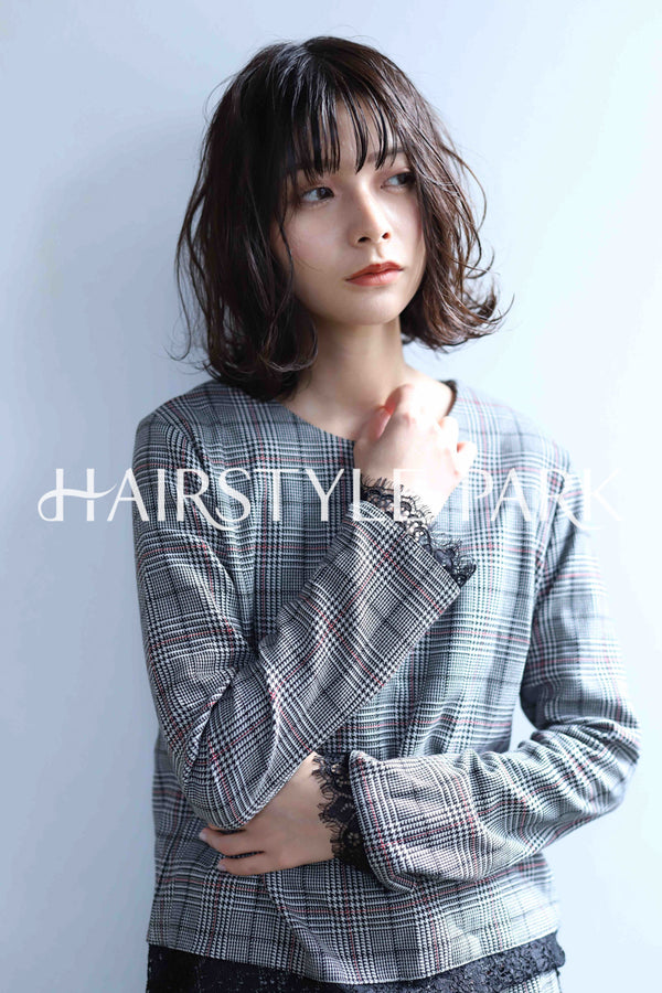 ヘアスタイル写真PhotoNo:348-2 (4) [ミディアム,レディース,ナチュラル,パーマ,縦型 ]