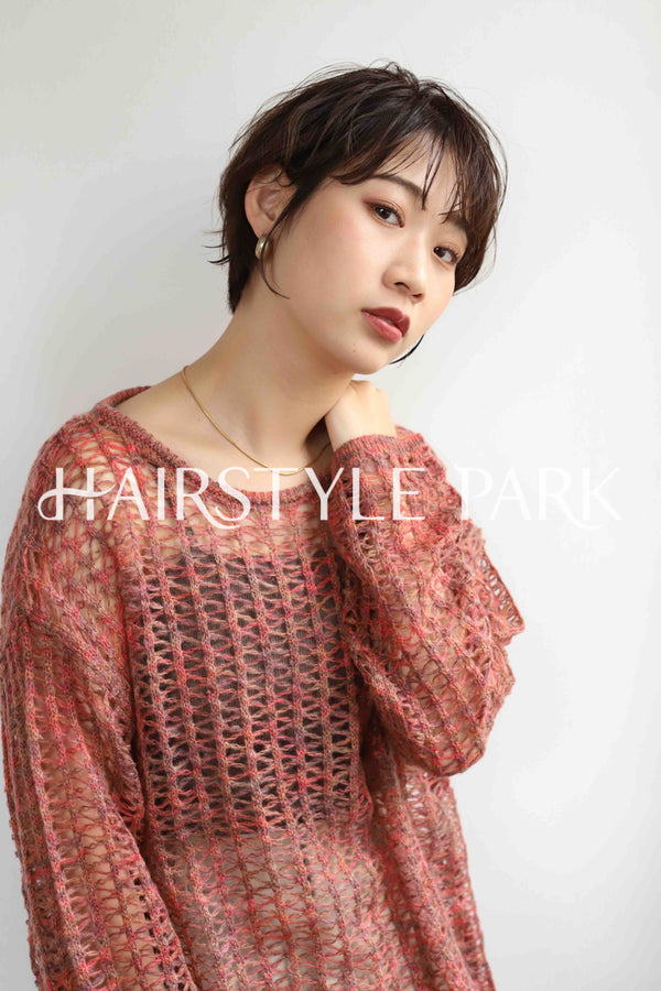 ヘアスタイル写真PhotoNo:350-1 (12) [ショート,レディース,ナチュラル,クール / かっこいい,カット,縦型 ]