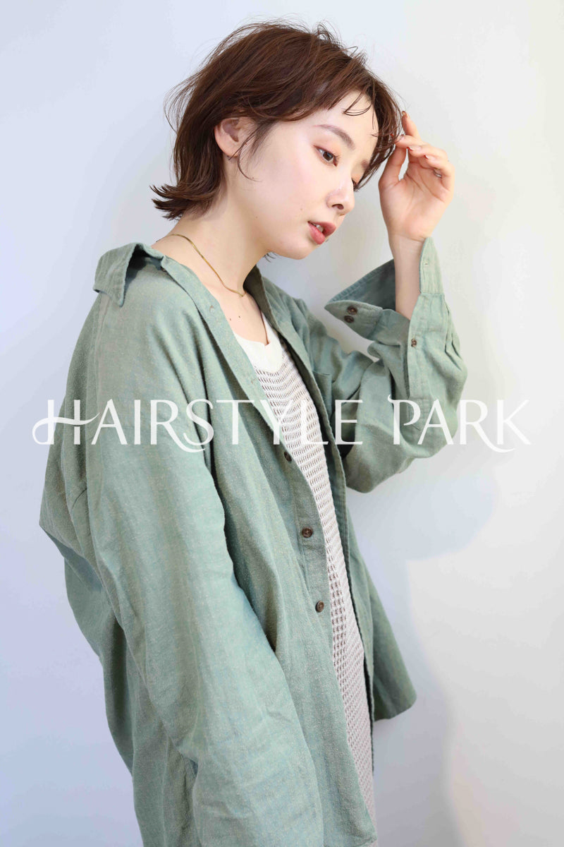 ヘアスタイル写真PhotoNo:358-1 (11) [ショートミディアム,レディース,モテ・愛され,カジュアル,カット,カラー,縦型 ]