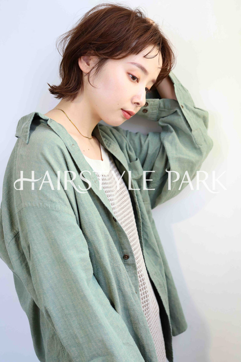ヘアスタイル写真PhotoNo:358-1 (12) [ショートミディアム,レディース,モテ・愛され,カジュアル,カット,カラー,縦型 ]