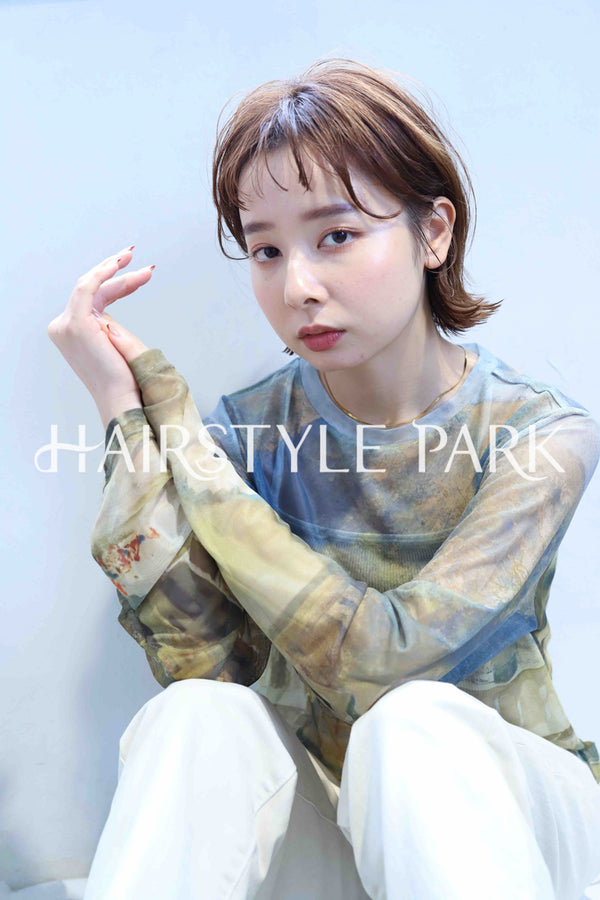 ヘアスタイル写真PhotoNo:358-2 (22) [ショートミディアム,レディース,モテ・愛され,カジュアル,カット,カラー,縦型 ]