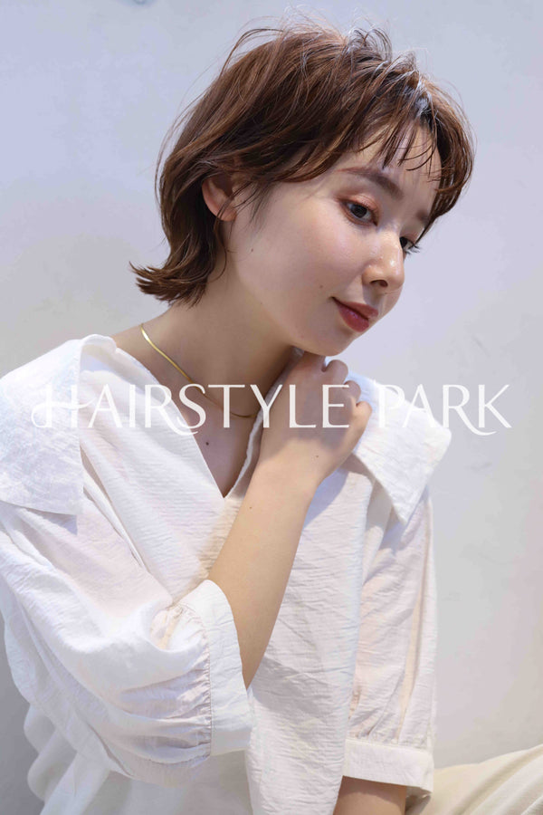 ヘアスタイル写真PhotoNo:358-3 (19) [ショートミディアム,レディース,モテ・愛され,カジュアル,カット,カラー,縦型 ]