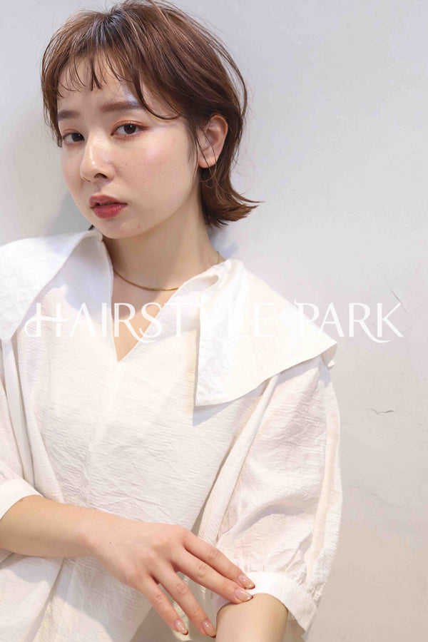 ヘアスタイル写真PhotoNo:358-3 (2) [ショートミディアム,レディース,モテ・愛され,カジュアル,カット,カラー,縦型 ]