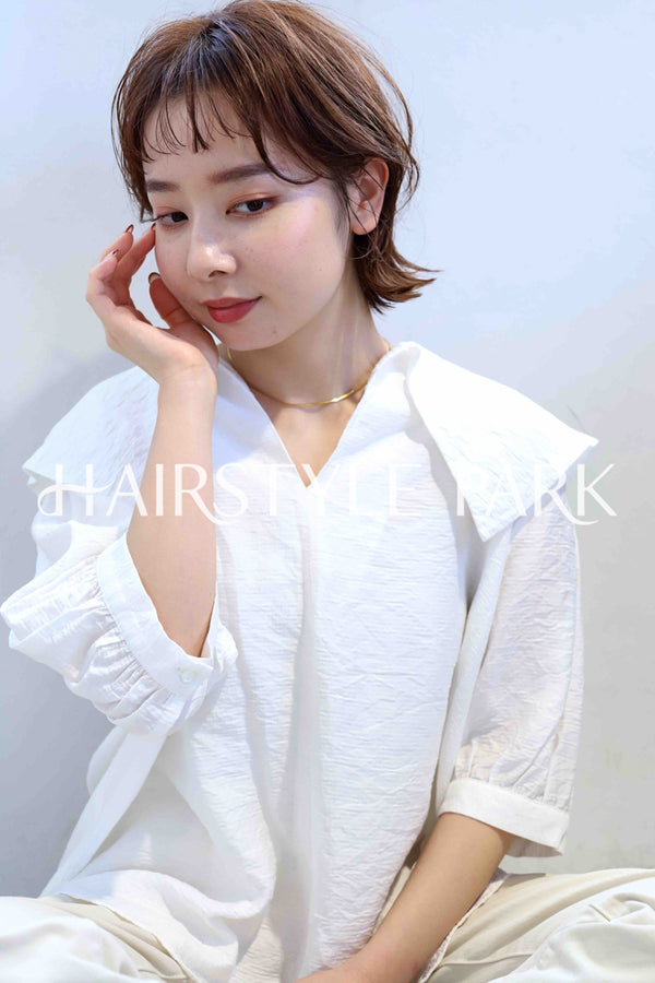 ヘアスタイル写真PhotoNo:358-3 (3) [ショートミディアム,レディース,モテ・愛され,カジュアル,カット,カラー,縦型 ]