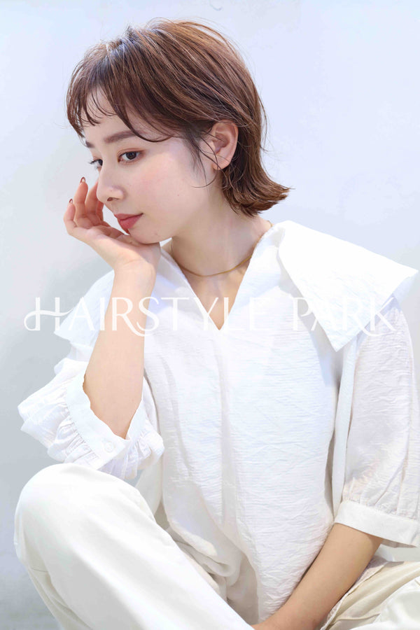 ヘアスタイル写真PhotoNo:358-3 (4) [ショートミディアム,レディース,モテ・愛され,カジュアル,カット,カラー,縦型 ]