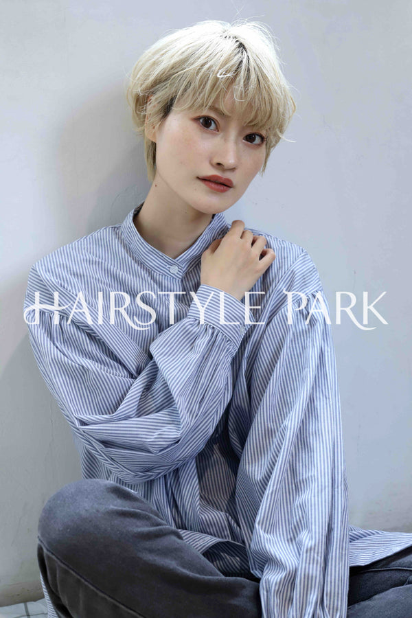ヘアスタイル写真PhotoNo:359-3 (2) [ショートミディアム,レディース,カジュアル,カット,カラー,ダブルカラー,縦型 ]