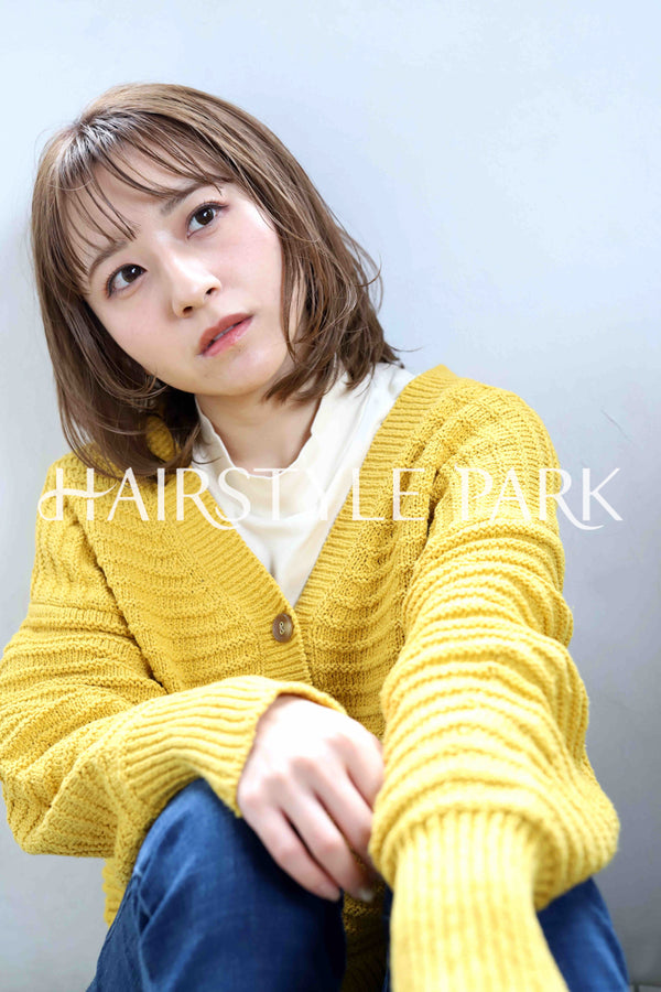 ヘアスタイル写真PhotoNo:362-1 (24) [ミディアム,レディース,モテ・愛され,カジュアル,カラー,パーマ,縦型 ]