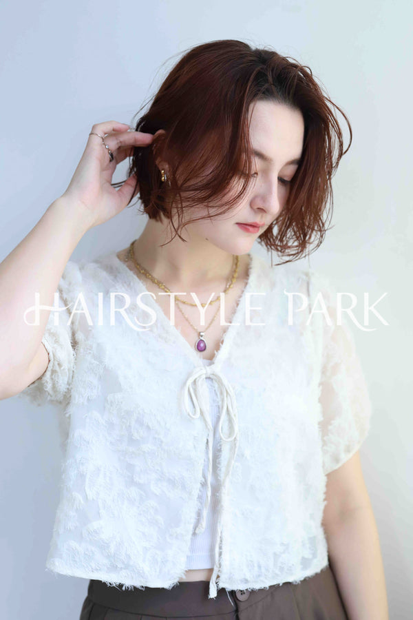 ヘアスタイル写真PhotoNo:363-3 (1) [ミディアム,レディース,ナチュラル,モテ・愛され,カラー,パーマ,縦型 ]