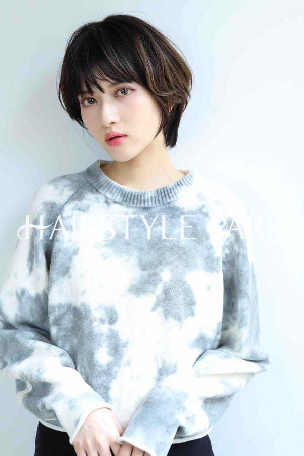 ヘアスタイル写真PhotoNo:365-3 (2) [ショート,レディース,ナチュラル,モテ・愛され,カット,縦型 ]