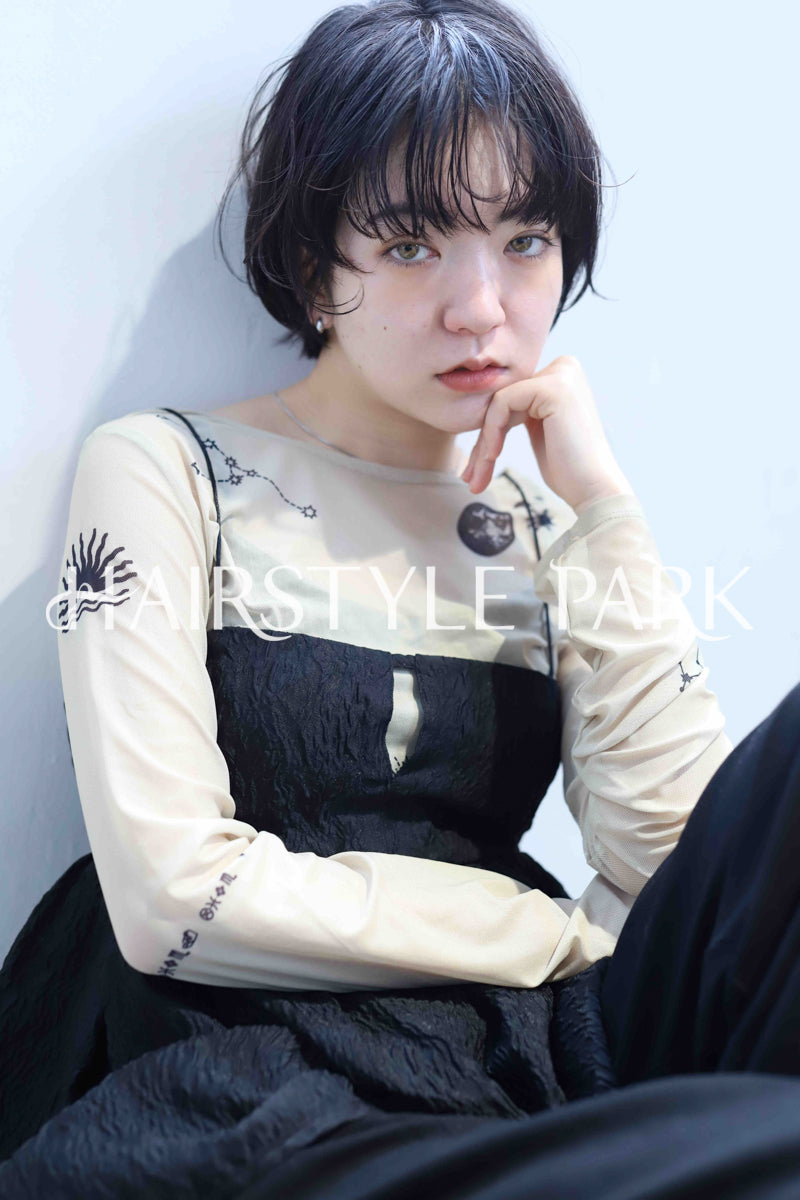 ヘアスタイル写真PhotoNo:366-2 (9) [ショート,レディース,モード,カジュアル,カット,パーマ,縦型 ]