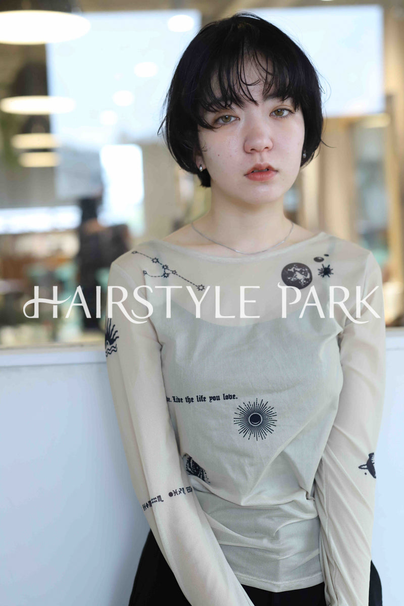 ヘアスタイル写真PhotoNo:366-3 (1) [ショート,レディース,モード,カジュアル,カット,パーマ,縦型 ]