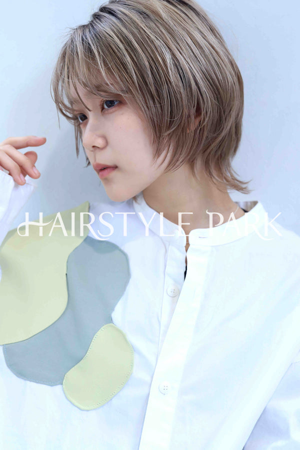ヘアスタイル写真PhotoNo:367-2 (8) [ショートミディアム,レディース,カジュアル,カット,ダブルカラー,縦型 ]