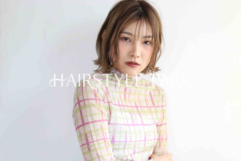 ヘアスタイル写真PhotoNo:368-1 (10) [ミディアム,レディース,ナチュラル,モテ・愛され,カラー,ダブルカラー,縦型 ]