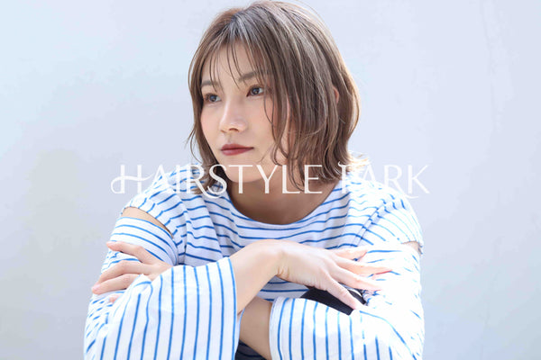 ヘアスタイル写真PhotoNo:368-2 (10) [ミディアム,レディース,ナチュラル,モテ・愛され,カラー,ダブルカラー,縦型 ]