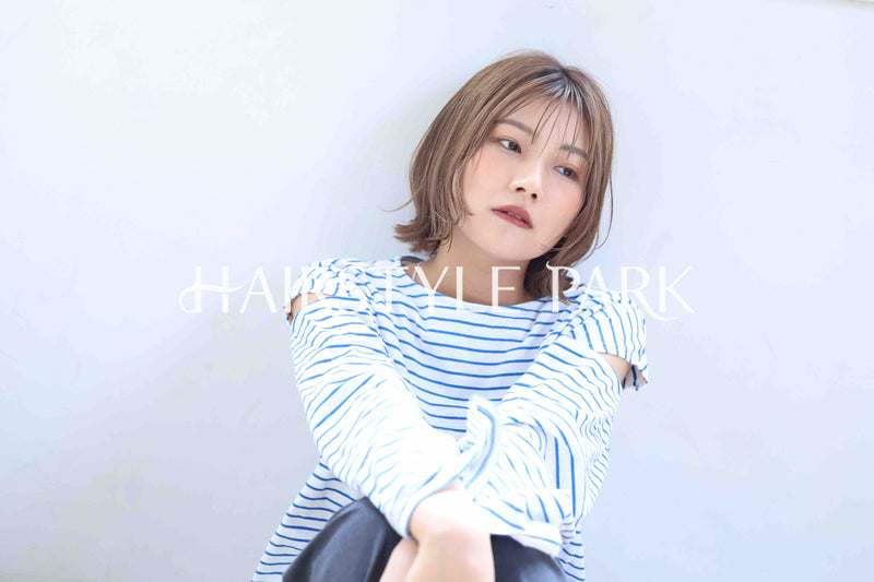 ヘアスタイル写真PhotoNo:368-2 (15) [ミディアム,レディース,ナチュラル,モテ・愛され,カラー,ダブルカラー,縦型 ]