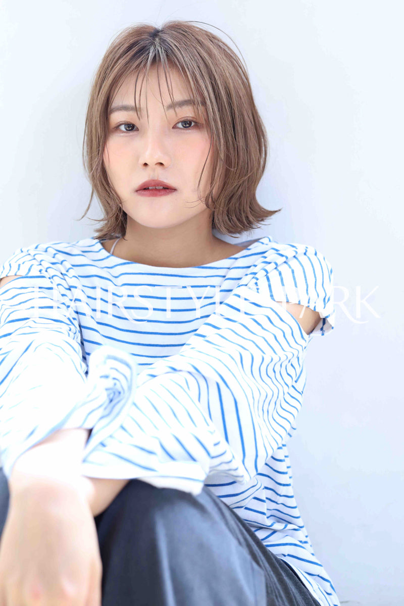 ヘアスタイル写真PhotoNo:368-2 (17) [ミディアム,レディース,ナチュラル,モテ・愛され,カラー,ダブルカラー,縦型 ]