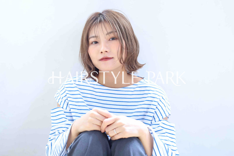 ヘアスタイル写真PhotoNo:368-2 (19) [ミディアム,レディース,ナチュラル,モテ・愛され,カラー,ダブルカラー,縦型 ]