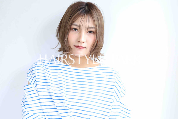 ヘアスタイル写真PhotoNo:368-2 (2) [ミディアム,レディース,ナチュラル,モテ・愛され,カラー,ダブルカラー,縦型 ]