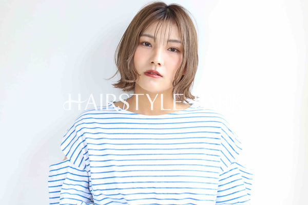 ヘアスタイル写真PhotoNo:368-2 (5) [ミディアム,レディース,ナチュラル,モテ・愛され,カラー,ダブルカラー,縦型 ]