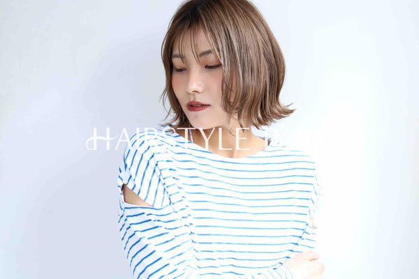 ヘアスタイル写真PhotoNo:368-2 (8) [ミディアム,レディース,ナチュラル,モテ・愛され,カラー,ダブルカラー,縦型 ]