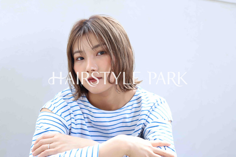 ヘアスタイル写真PhotoNo:368-2 (9) [ミディアム,レディース,ナチュラル,モテ・愛され,カラー,ダブルカラー,縦型 ]