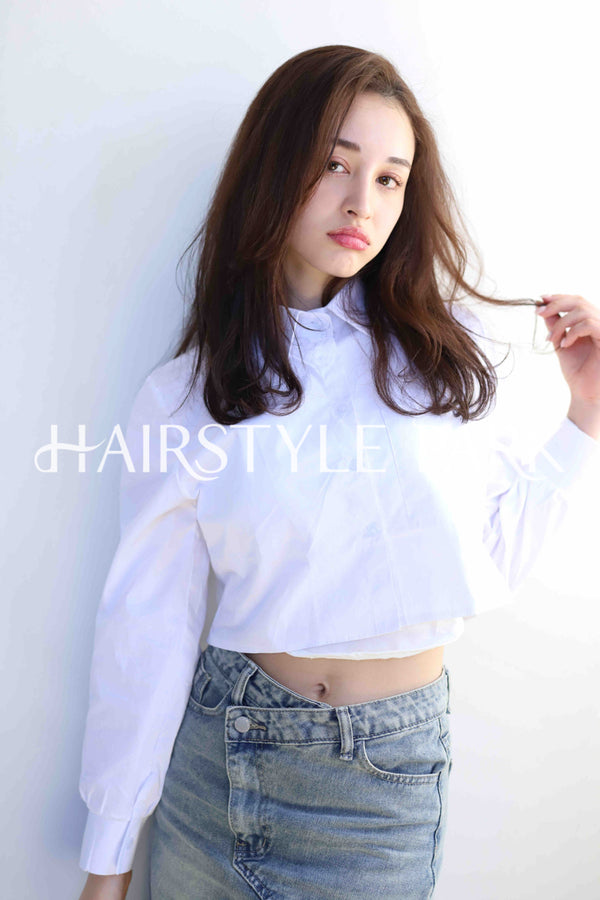 ヘアスタイル写真PhotoNo:371-1 (7) [ロング,レディース,ナチュラル,オフィス / コンサバ,クール / かっこいい,カット,パーマ,縦型 ]