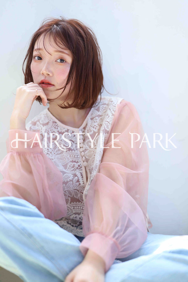 ヘアスタイル写真PhotoNo:372-3 (24) [ミディアム,レディース,モテ・愛され,カジュアル,カット,カラー,縦型 ]