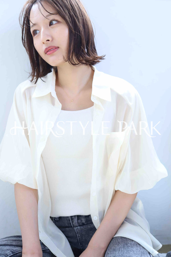 ヘアスタイル写真PhotoNo:373-2 (16) [ミディアム,レディース,ナチュラル,モテ・愛され,カジュアル,カット,カラー,縦型 ]