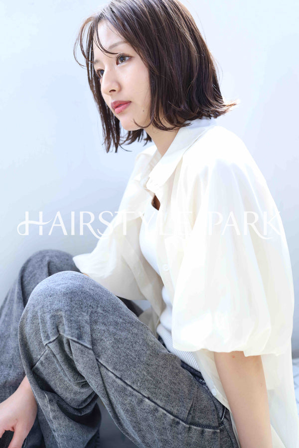 ヘアスタイル写真PhotoNo:373-2 (21) [ミディアム,レディース,ナチュラル,モテ・愛され,カジュアル,カット,カラー,縦型 ]