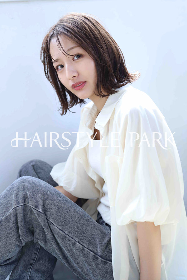 ヘアスタイル写真PhotoNo:373-2 (22) [ミディアム,レディース,ナチュラル,モテ・愛され,カジュアル,カット,カラー,縦型 ]