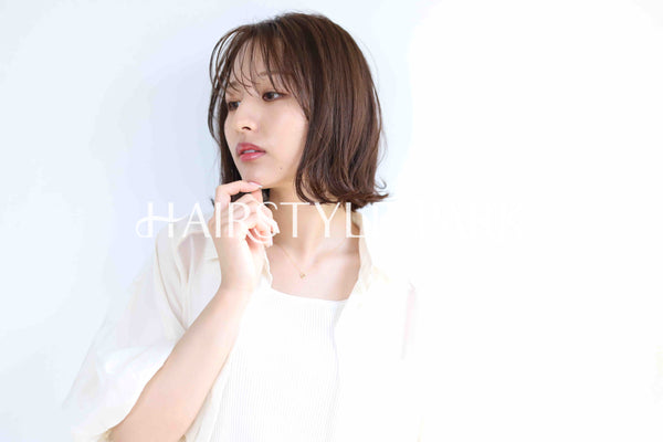 ヘアスタイル写真PhotoNo:373-2 (2) [ミディアム,レディース,ナチュラル,モテ・愛され,カジュアル,カット,カラー,縦型 ]