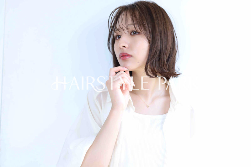 ヘアスタイル写真PhotoNo:373-2 (5) [ミディアム,レディース,ナチュラル,モテ・愛され,カジュアル,カット,カラー,縦型 ]