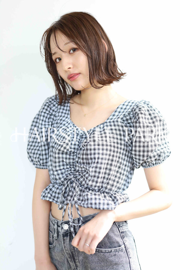 ヘアスタイル写真PhotoNo:373-3 (10) [ミディアム,レディース,ナチュラル,モテ・愛され,カジュアル,カット,カラー,縦型 ]