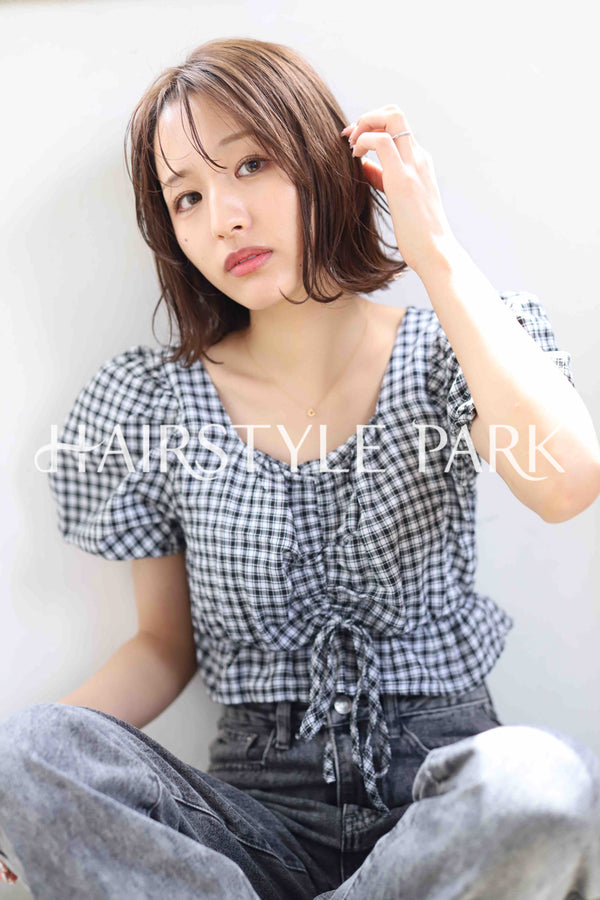 ヘアスタイル写真PhotoNo:373-3 (23) [ミディアム,レディース,ナチュラル,モテ・愛され,カジュアル,カット,カラー,縦型 ]