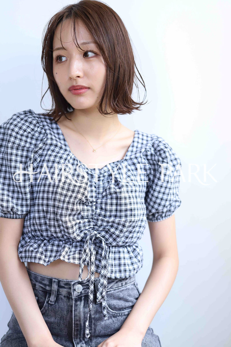 ヘアスタイル写真PhotoNo:373-3 (2) [ミディアム,レディース,ナチュラル,モテ・愛され,カジュアル,カット,カラー,縦型 ]