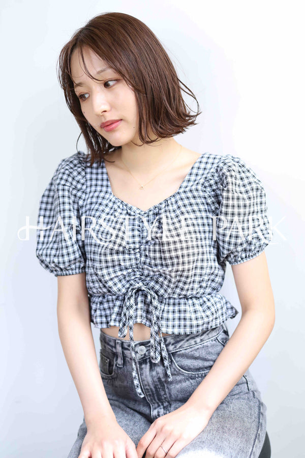 ヘアスタイル写真PhotoNo:373-3 (3) [ミディアム,レディース,ナチュラル,モテ・愛され,カジュアル,カット,カラー,縦型 ]