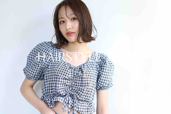ヘアスタイル写真PhotoNo:373-3 (6) [ミディアム,レディース,ナチュラル,モテ・愛され,カジュアル,カット,カラー,縦型 ]