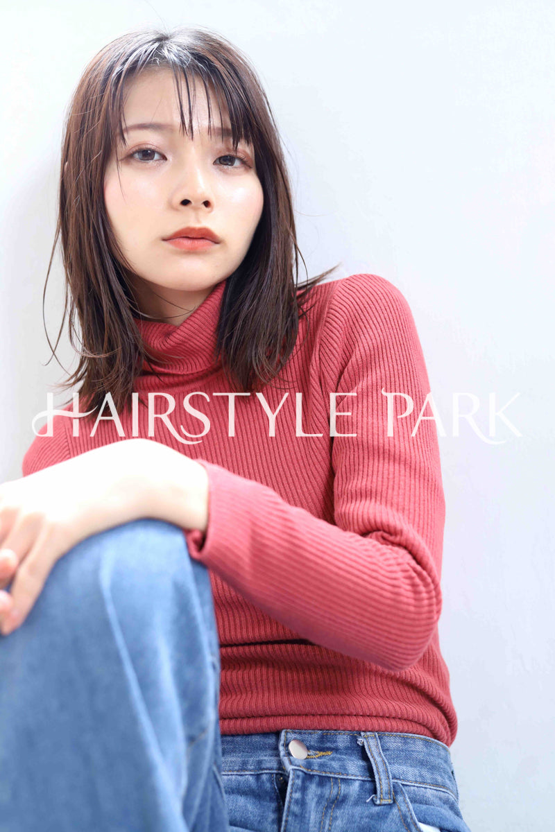 ヘアスタイル写真PhotoNo:374-3 (11) [ミディアムロング,レディース,ナチュラル,オフィス / コンサバ,クール / かっこいい,カット,カラー,縦型 ]