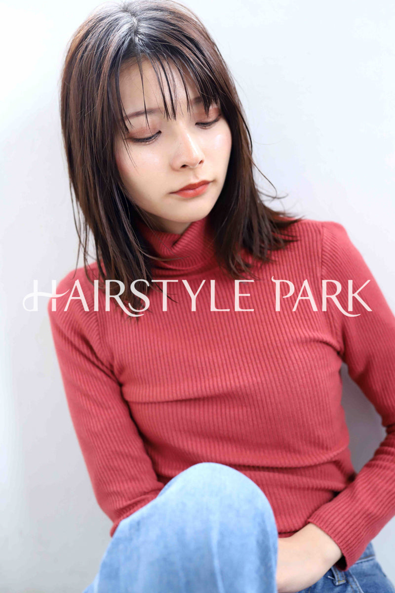 ヘアスタイル写真PhotoNo:374-3 (17) [ミディアムロング,レディース,ナチュラル,オフィス / コンサバ,クール / かっこいい,カット,カラー,縦型 ]