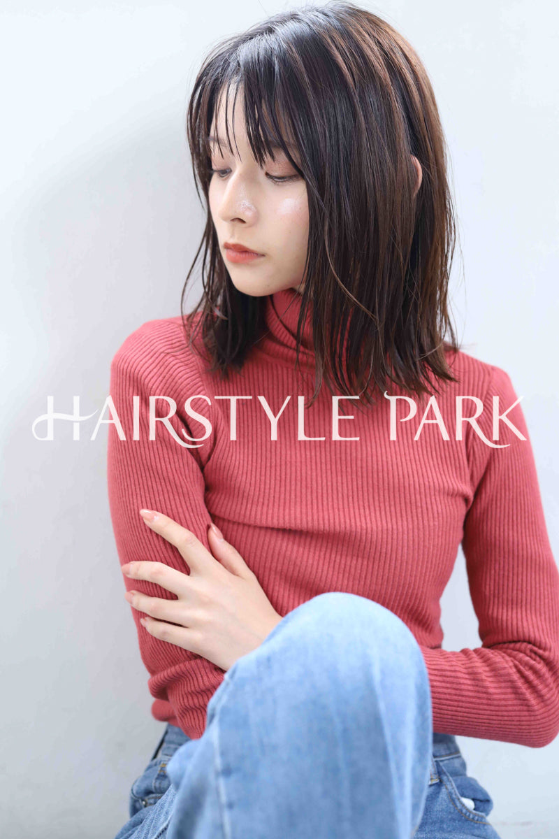 ヘアスタイル写真PhotoNo:374-3 (25) [ミディアムロング,レディース,ナチュラル,オフィス / コンサバ,クール / かっこいい,カット,カラー,縦型 ]