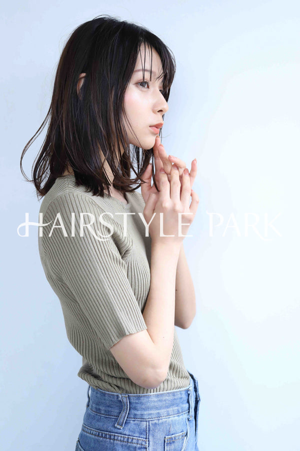 ヘアスタイル写真PhotoNo:374-5 (13) [ミディアムロング,レディース,ナチュラル,オフィス / コンサバ,クール / かっこいい,カット,カラー,縦型 ]
