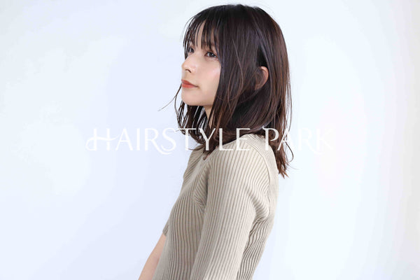 ヘアスタイル写真PhotoNo:374-5 (2) [ミディアムロング,レディース,ナチュラル,オフィス / コンサバ,クール / かっこいい,カット,カラー,縦型 ]