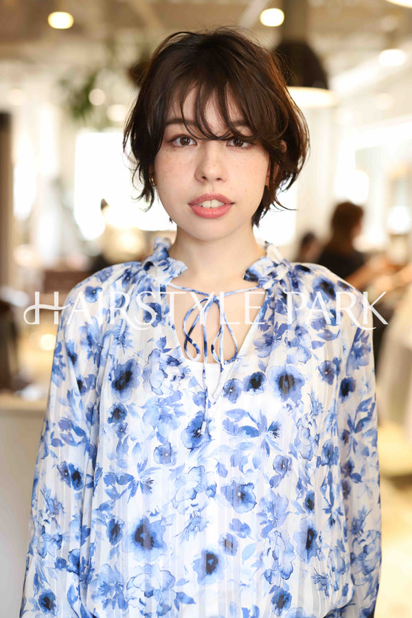 ヘアスタイル写真PhotoNo:376-2 (36) [ショートミディアム,レディース,モテ・愛され,カジュアル,カット,カラー,パーマ,縦型 ]