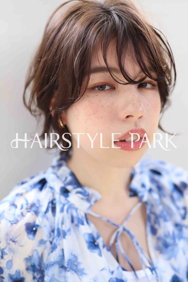 ヘアスタイル写真PhotoNo:376-2 (41) [ショートミディアム,レディース,モテ・愛され,カジュアル,カット,カラー,パーマ,縦型 ]