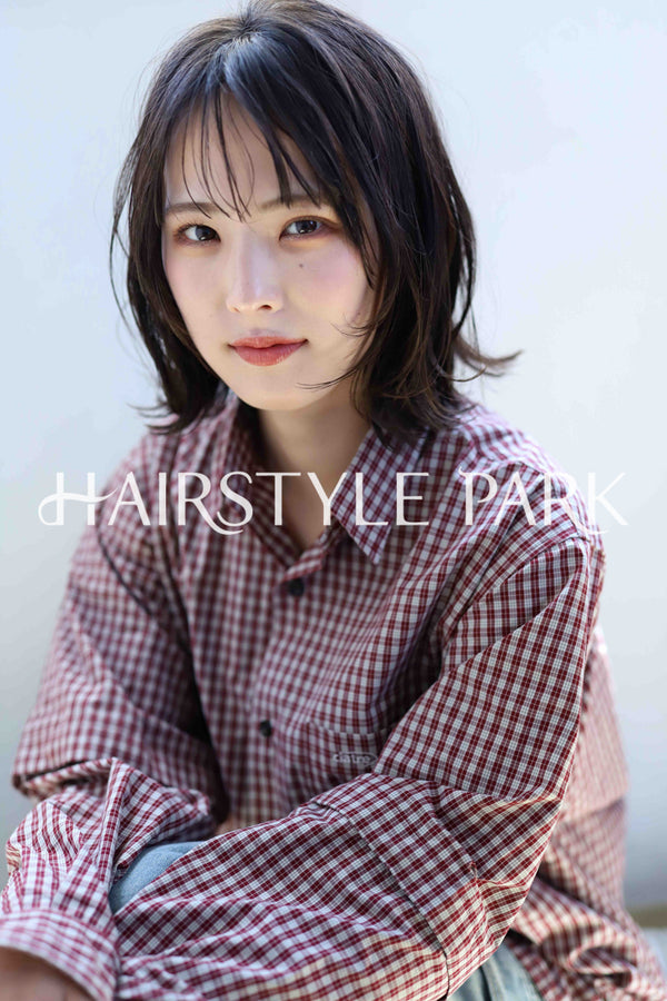 ヘアスタイル写真PhotoNo:377-1 (11) [ミディアム,レディース,ナチュラル,モテ・愛され,カジュアル,カット,カラー,パーマ,縦型 ]