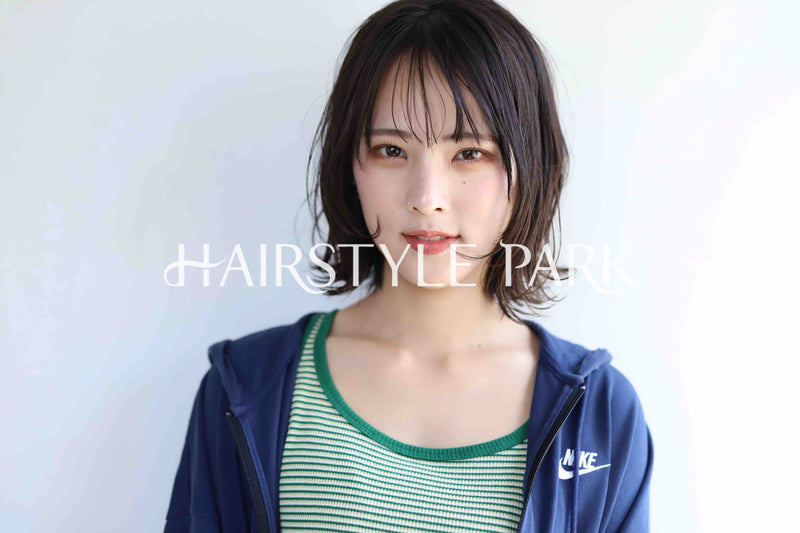 ヘアスタイル写真PhotoNo:377-2 (1) [ミディアム,レディース,ナチュラル,モテ・愛され,カジュアル,カット,カラー,パーマ,縦型 ]