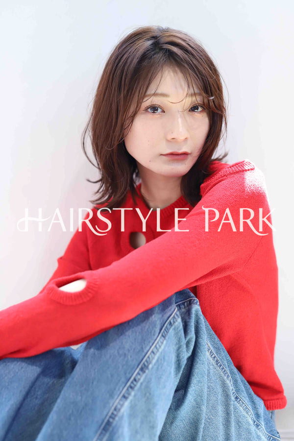 ヘアスタイル写真PhotoNo:379-3 (20) [ミディアム,レディース,ナチュラル,モテ・愛され,カット,カラー,パーマ,縦型 ]