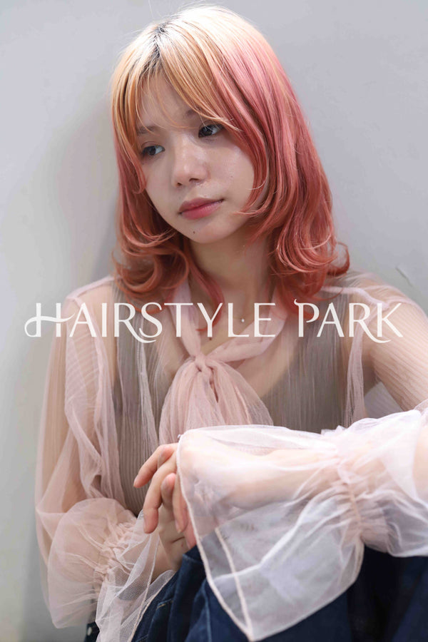 ヘアスタイル写真PhotoNo:381-1 (6) [ミディアム,レディース,カジュアル,外国人風,カット,カラー,ダブルカラー,縦型 ]